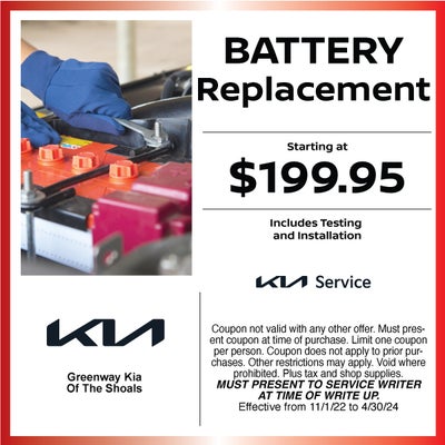 Battery Replacement Starting at $199.95