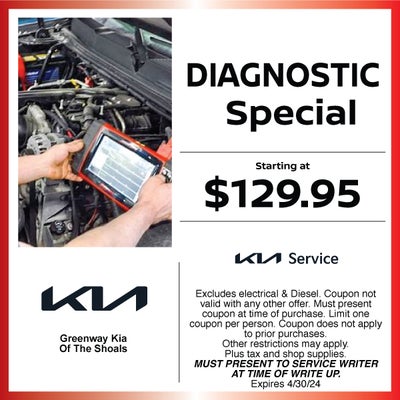 Diagnostic starting at only $129.95